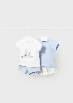 Mayoral 2-Piece Shorts Set - Sky Blue