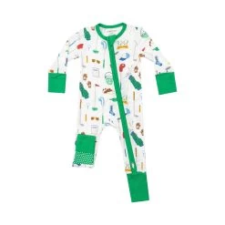 2 Way Zipper Romper - Golf Club White (12-18 Mo)