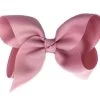 Americana Grosgrain Ribbon Bow W/ Alligator Clip - Rose Quartz