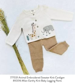 Animal Safari Embroidered Baby Cardigan Sweater (Organic) / Natural 15 Animal Safari Embroidered Baby Cardigan Sweater (Organic) / Natural -Baby Grundausstattungs Geschäft animal safari embroidered baby cardigan sweater organic natural 8