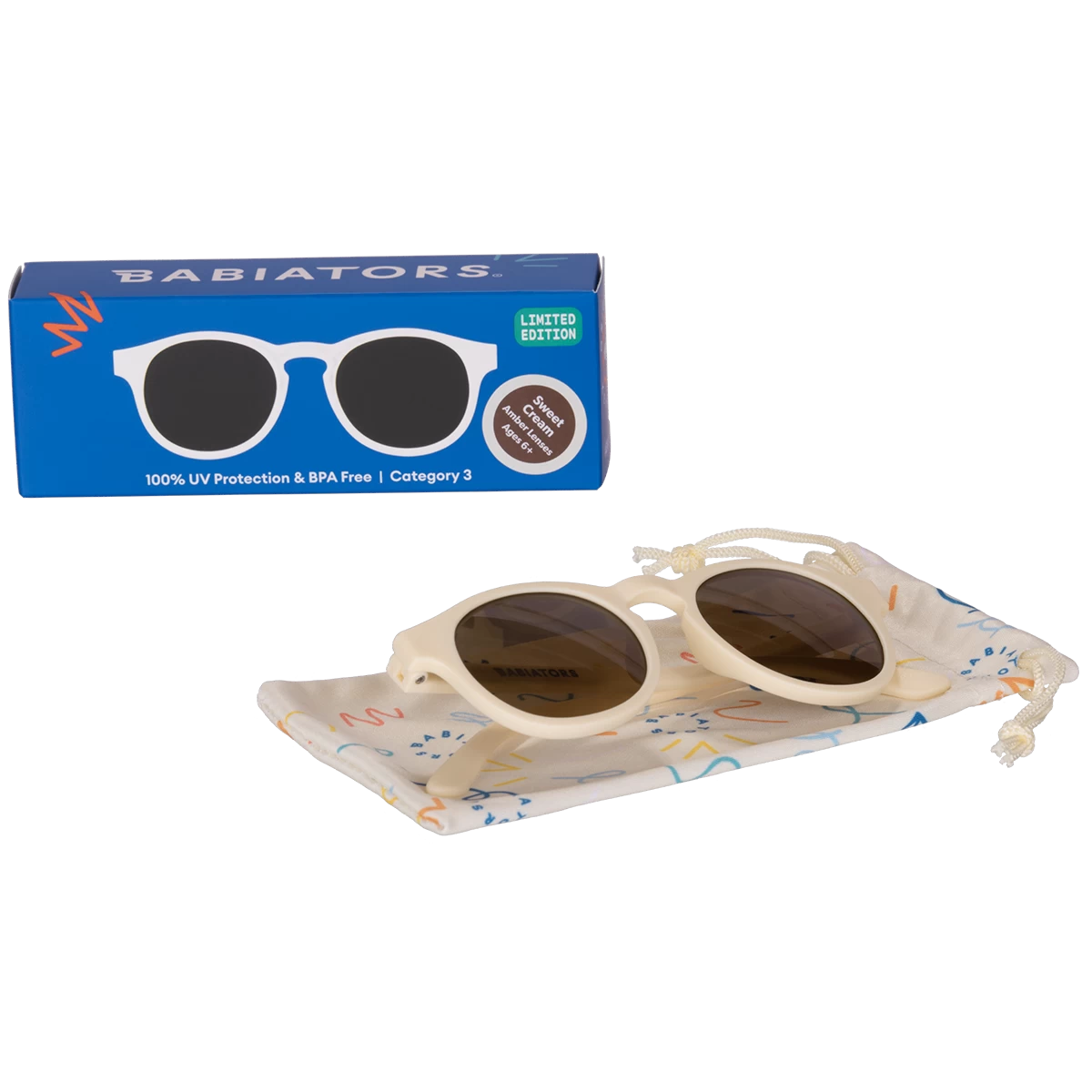 Babiators Sweet Cream Keyhole Sunglasses With Amber Lens 4 Babiators Sweet Cream Keyhole Sunglasses With Amber Lens – Bild 4