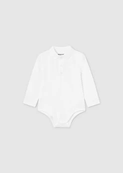 Mayoral Baby Polo Bodysuit - White