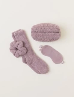 Barefoot Dreams CozyChic Mama Eye Mask, Scrunchie And Sock Set