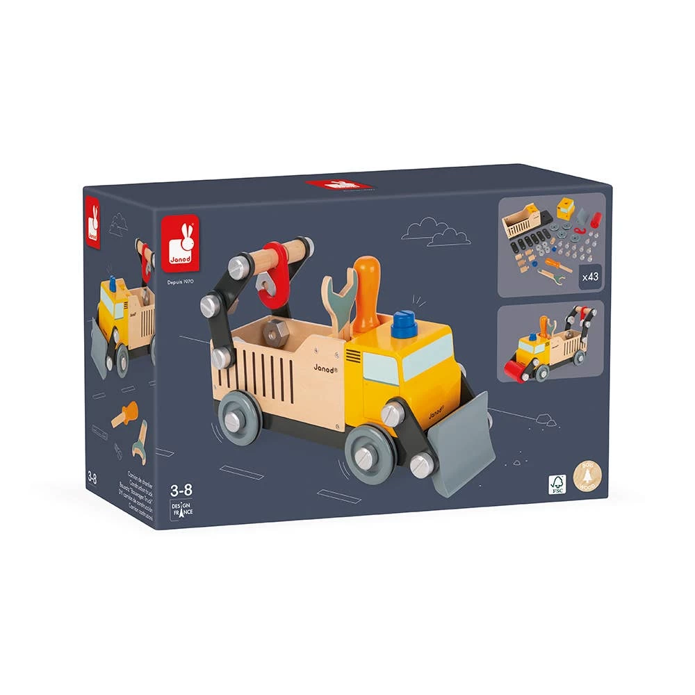 Janod Brico Kids | Construction Truck | 2 Toys In 1: Build & Play 6 Janod Brico Kids | Construction Truck | 2 Toys In 1: Build & Play – Bild 6