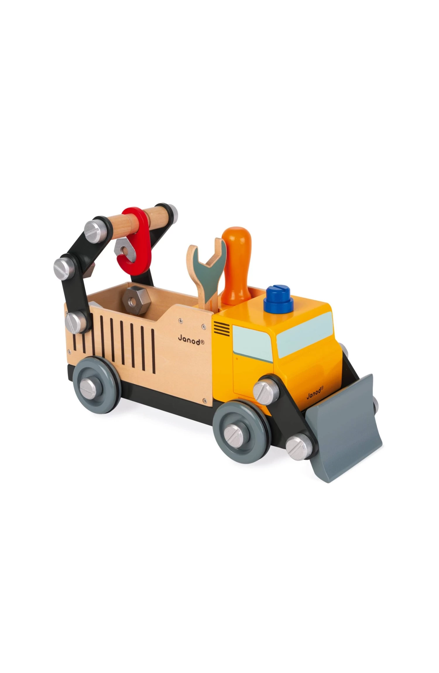 Janod Brico Kids | Construction Truck | 2 Toys In 1: Build & Play 1 Janod Brico Kids | Construction Truck | 2 Toys In 1: Build & Play