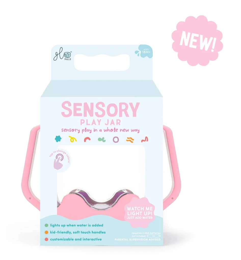 Bubblegum Pink Sensory Play Jar 1 Bubblegum Pink Sensory Play Jar