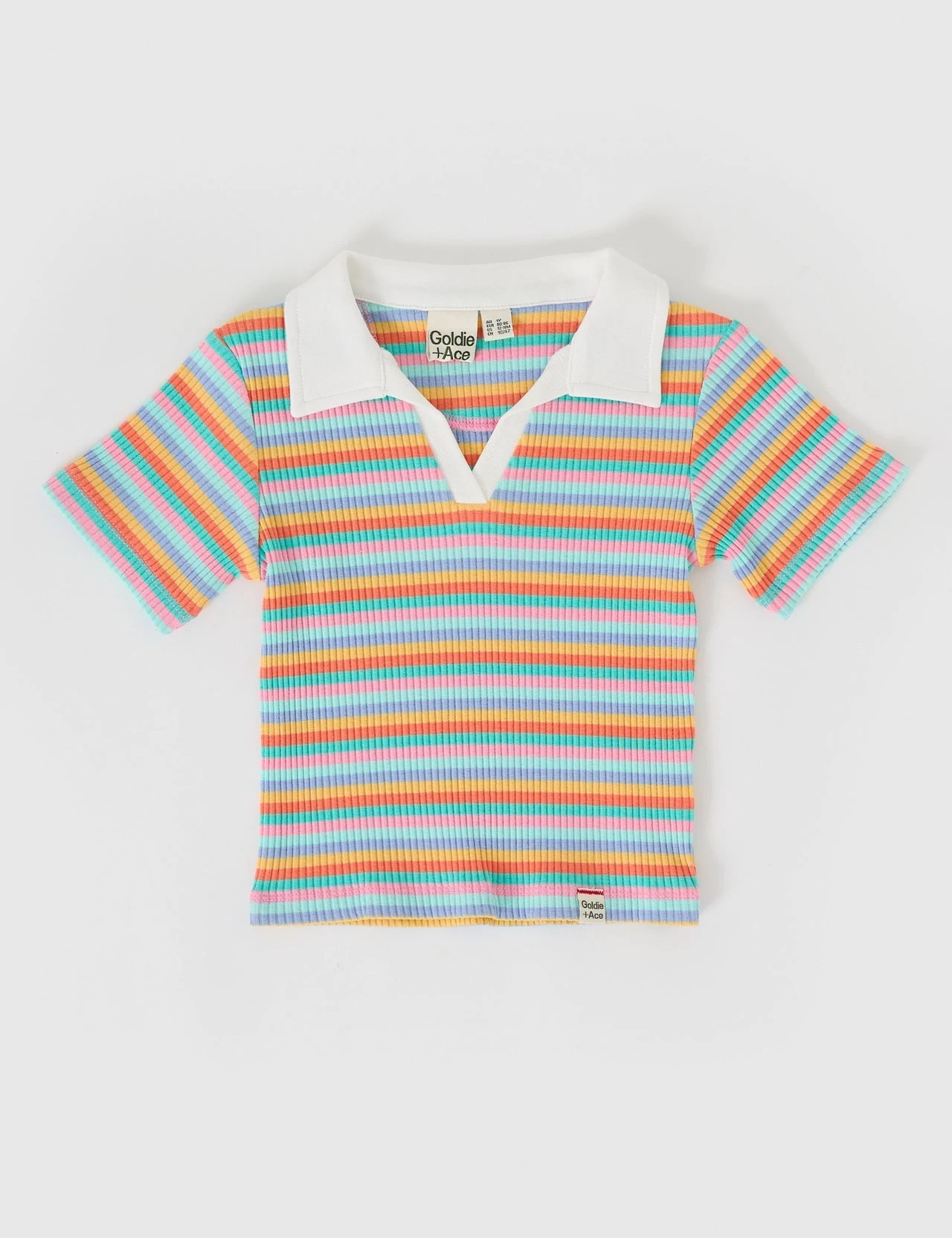 Candy Stripe Pia Collared T-Shirt 1 Candy Stripe Pia Collared T-Shirt