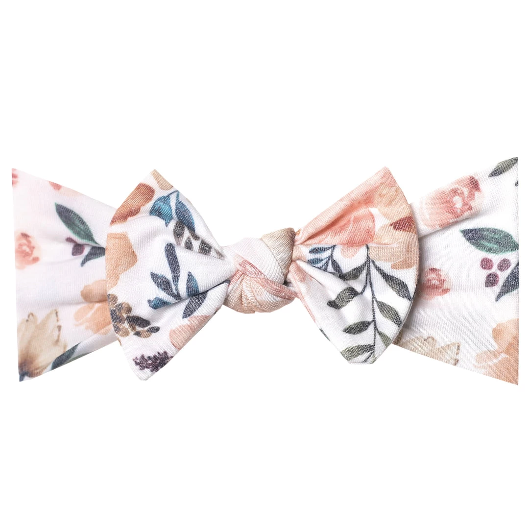 Copper Pearl Knit Headband Bow 5 Copper Pearl Knit Headband Bow – Bild 5