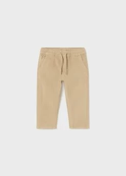 Mayoral Corduroy Lined Joggers - Almond