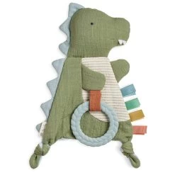 Crinkle Dino Sensory Toy With Teether