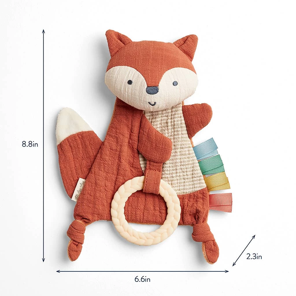 Crinkle Fox Sensory Toy With Teether 4 Crinkle Fox Sensory Toy With Teether – Bild 4