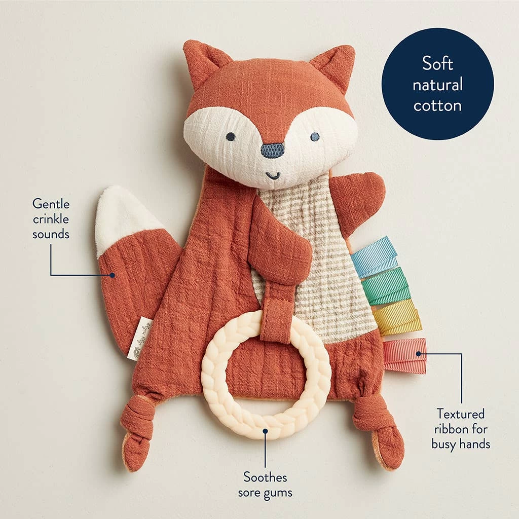 Crinkle Fox Sensory Toy With Teether 8 Crinkle Fox Sensory Toy With Teether – Bild 8