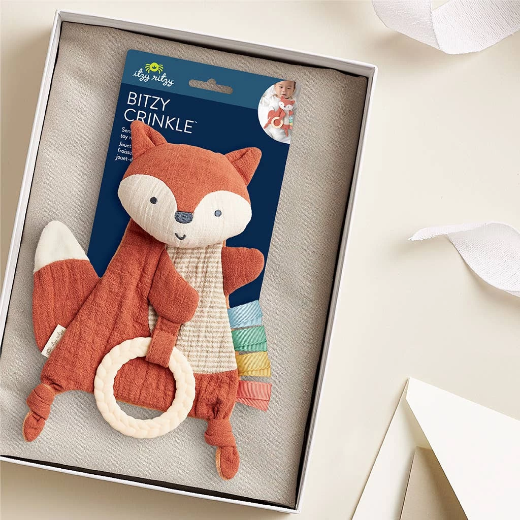 Crinkle Fox Sensory Toy With Teether 9 Crinkle Fox Sensory Toy With Teether – Bild 9