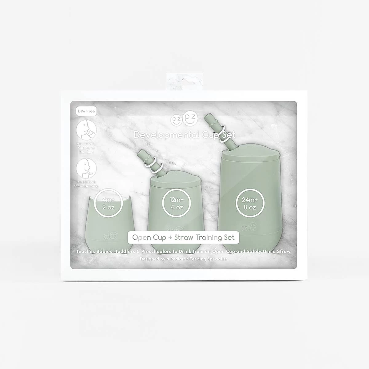 Ezpz Developmental Cup Set - Pewter 6 Ezpz Developmental Cup Set - Pewter – Bild 6