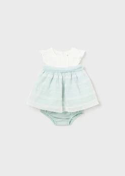 Mayoral Dress And Bloomer Set - Jade