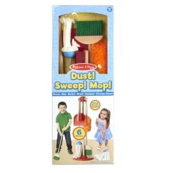 Melissa & Doug Dust! Sweep! Mop! Play Set -Baby Grundausstattungs Geschäft dust sweep mop play set 3