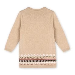 Fair Isle Baby Girl Sweater Knit Dress (Organic Cotton): Oatmeal Heather (6-12 Mo) -Baby Grundausstattungs Geschäft fair isle baby girl sweater knit dress organic cotton oatmeal heather 6 12 mo 4