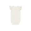 Flutter Sleeve Bodysuit || Ivory