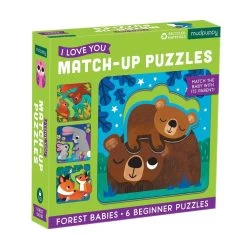 Mudpuppy Forest Babies I Love You Match-Up Puzzle