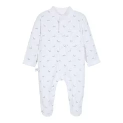 Gray Rabbit Baby Footed Pajama
