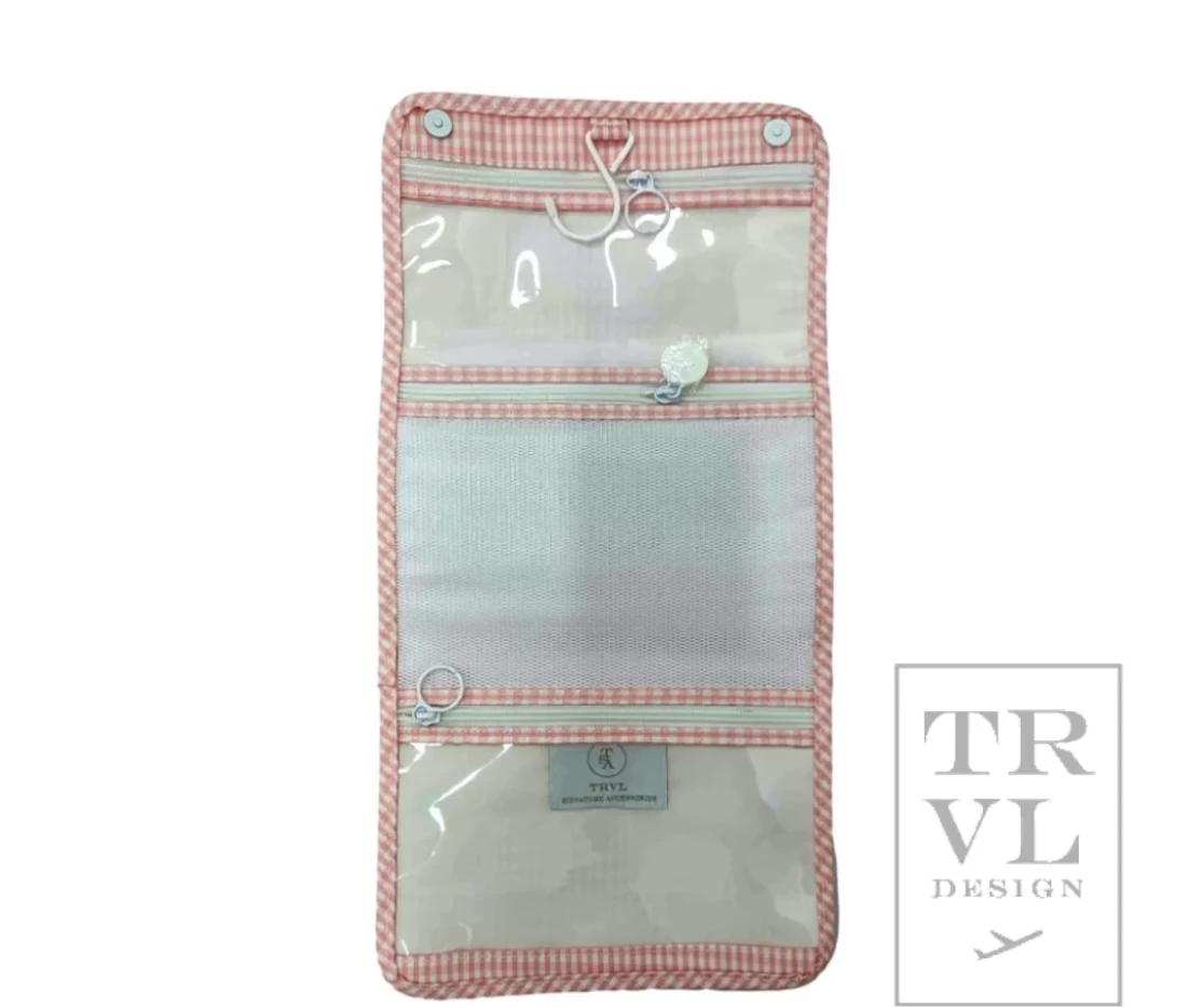 Hanging Bag Mini Roll-up - Gingham Taffy 1 Hanging Bag Mini Roll-up - Gingham Taffy