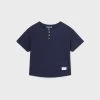 Mayoral Henley Shirt - Ink Blue (12 Mo, 24mo)