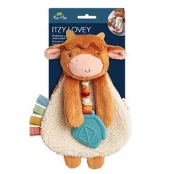 Highland Cow Itzy Friends Lovey Plush + Teether Toy