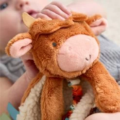 Highland Cow Itzy Friends Lovey Plush + Teether Toy -Baby Grundausstattungs Geschäft highland cow itzy friends lovey plush teether toy 3