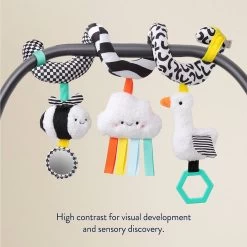 Itzy Bitzy Spiral Car Seat Activity Toy - High Contrast -Baby Grundausstattungs Geschäft itzy bitzy spiral car seat activity toy high contrast 4