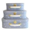 Kids Suitcase / Carry Case - Blue Stars