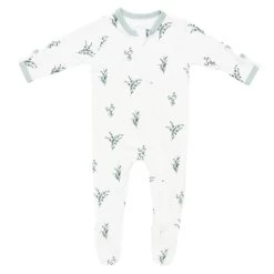 Kyte BABY Printed Zippered Footie In Eucalyptus (Preemie)