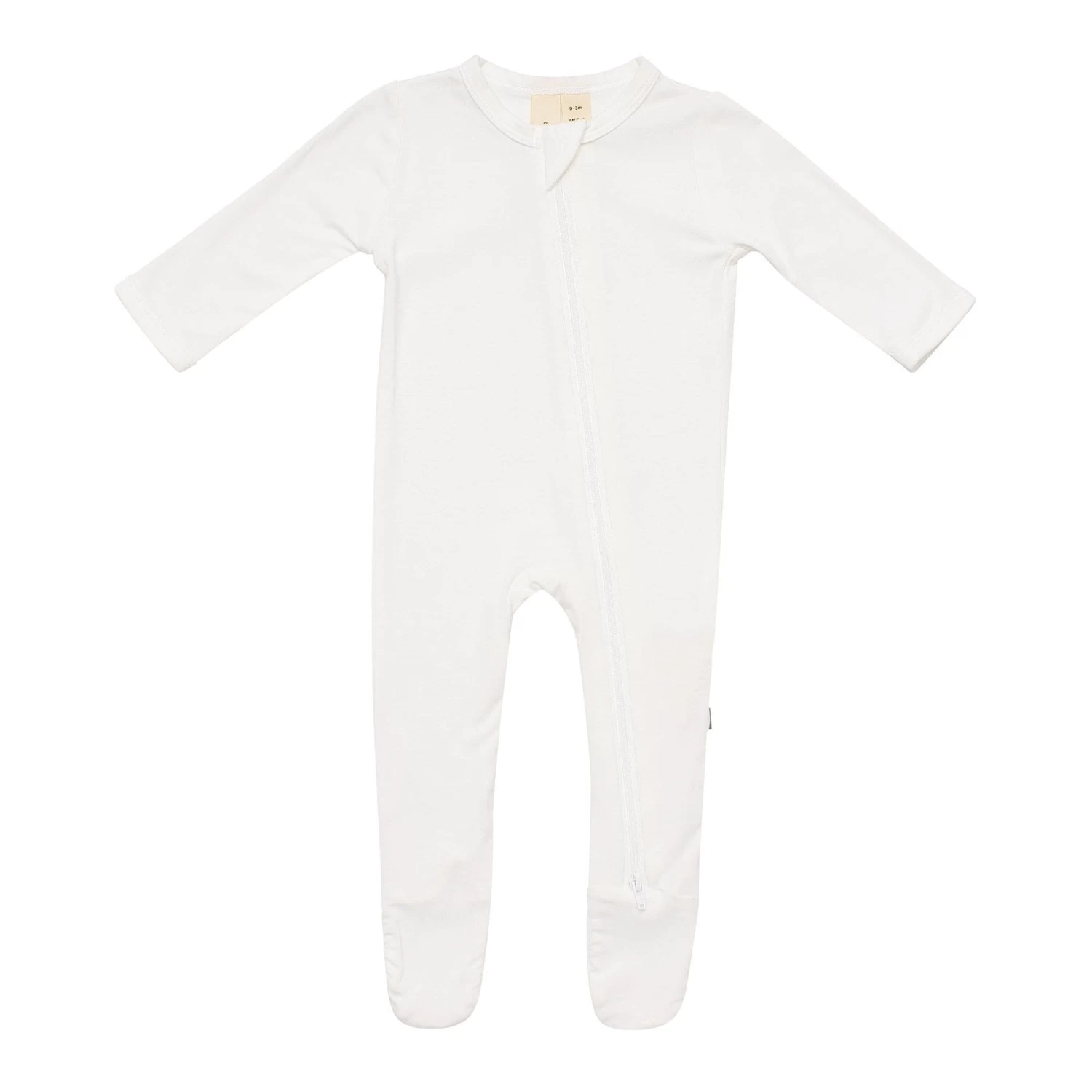 Kyte BABY Zippered Footie In Cloud 1 Kyte BABY Zippered Footie In Cloud