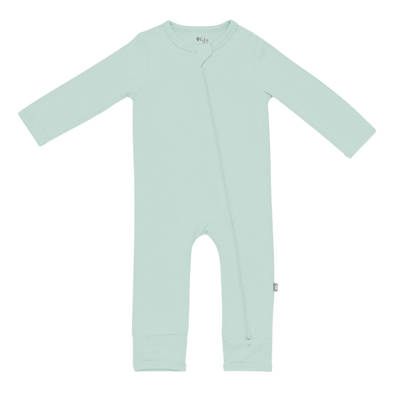 Kyte BABY Zippered Romper - Sage (12-18 Mo) 1 Kyte BABY Zippered Romper - Sage (12-18 Mo)