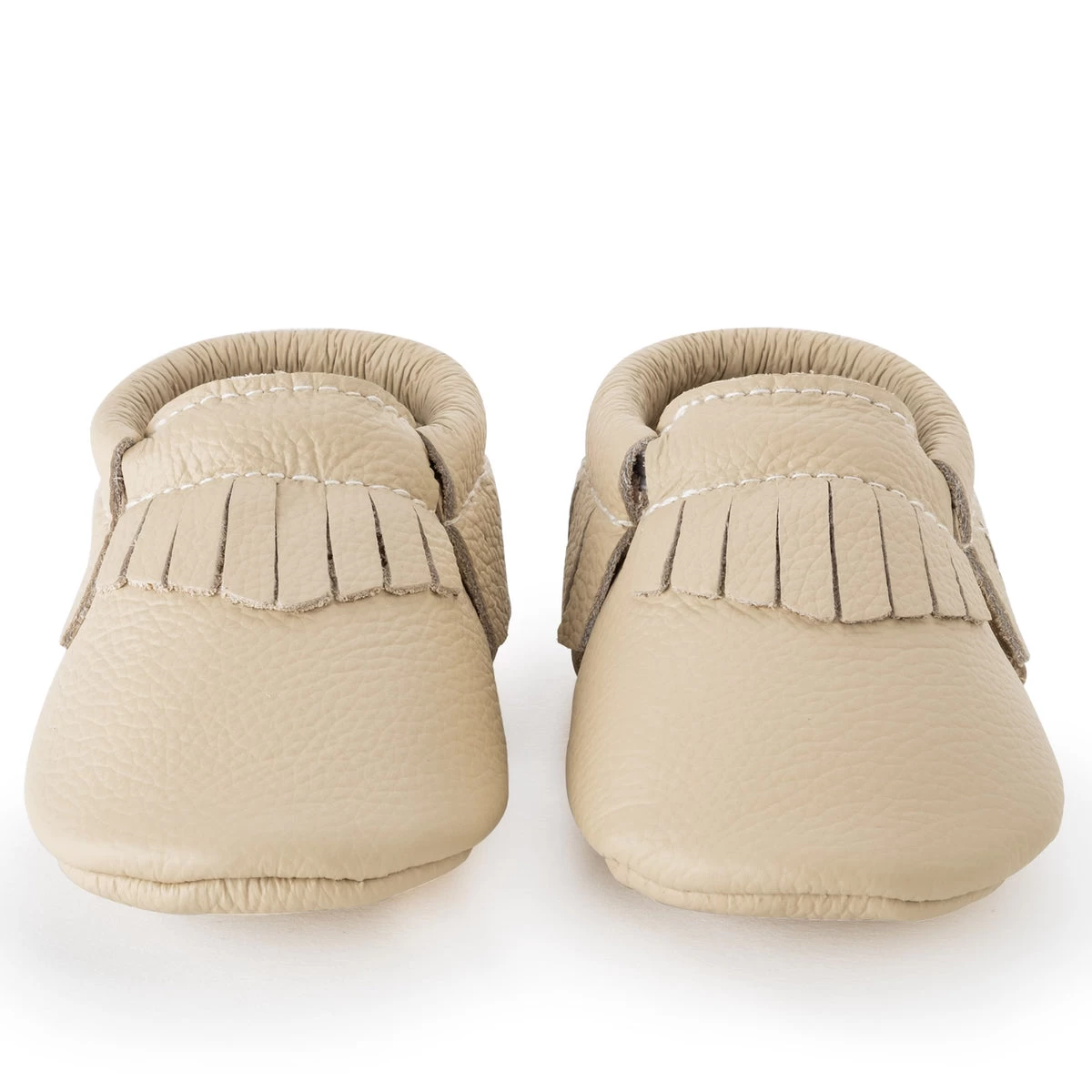 Latte Genuine Leather Baby Moccasins 3 Latte Genuine Leather Baby Moccasins – Bild 3