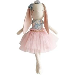 Linen Pearl Cuddle Bunny, Large - Liberty Blue