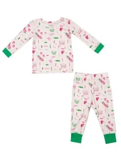 Long-Sleeve Loungewear Set - Golf Club Pink (4T, 5, 8)