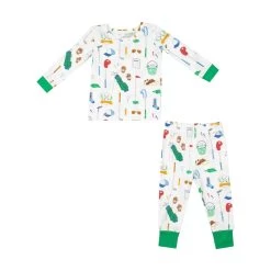 Long-Sleeve Loungewear Set - Golf Club White (18-24 Mo, 5T)