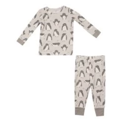Long-Sleeve Loungewear Set - Penguin Pals