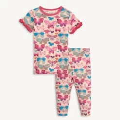 Magnetic Me All A-flutter No Drama Modal Pajama Short Sleeve Set (12-18 Mo, 6Y)