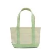 Mini Tote - Gingham Leaf Trim