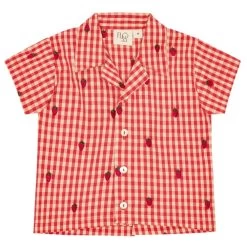Molly Short Sleeve Shirt - Berry Gingham