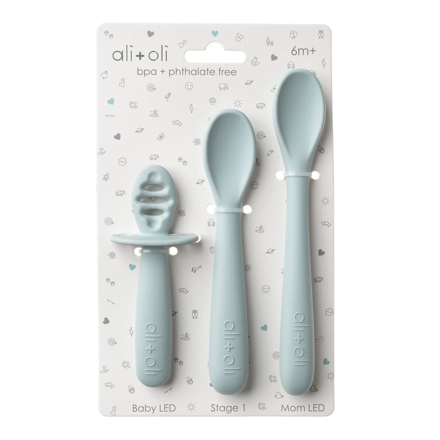 Multi-Stage Spoon Set For Baby - Blue 1 Multi-Stage Spoon Set For Baby - Blue