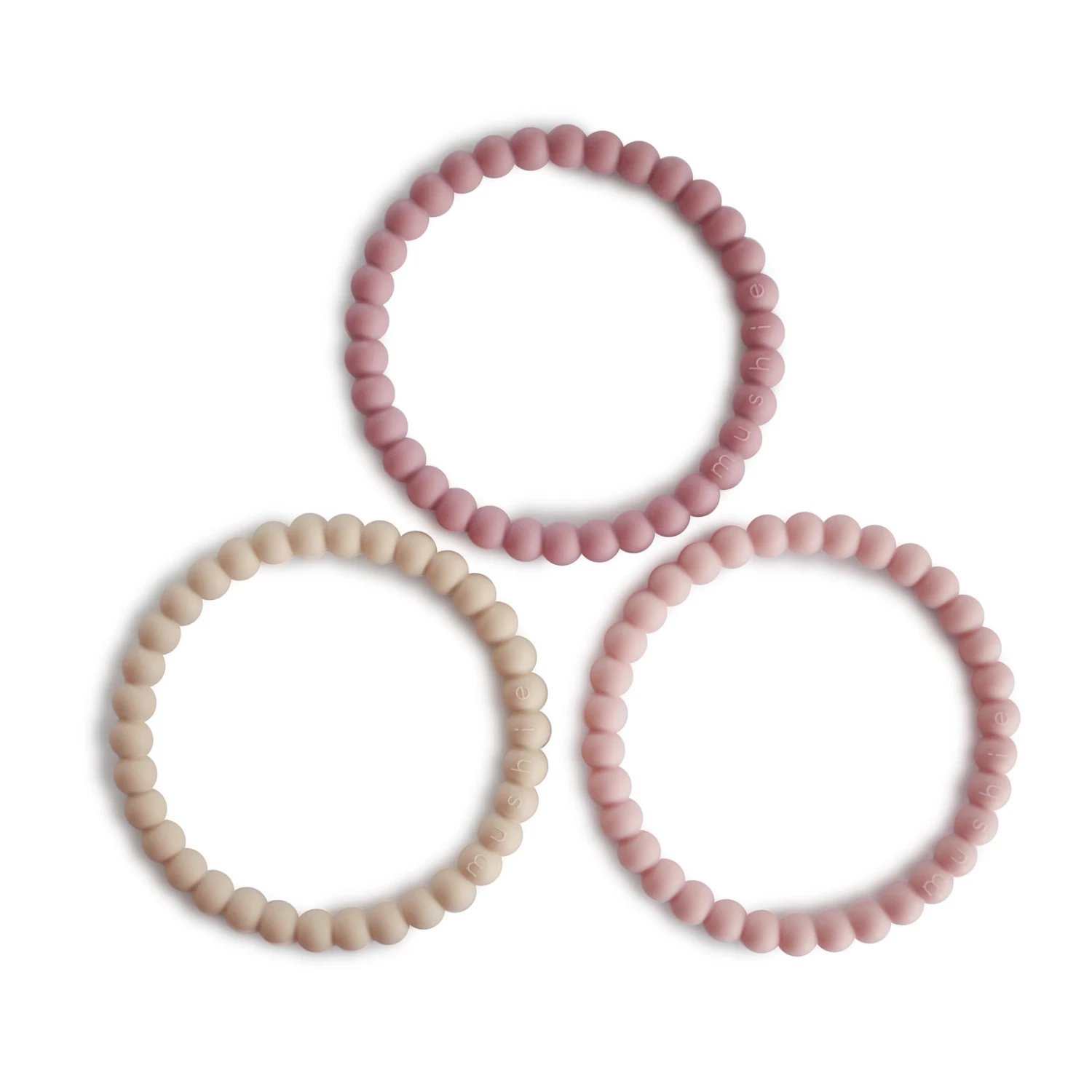 Mushie Pearl Teething Bracelet 3-Pack 4 Mushie Pearl Teething Bracelet 3-Pack – Bild 4