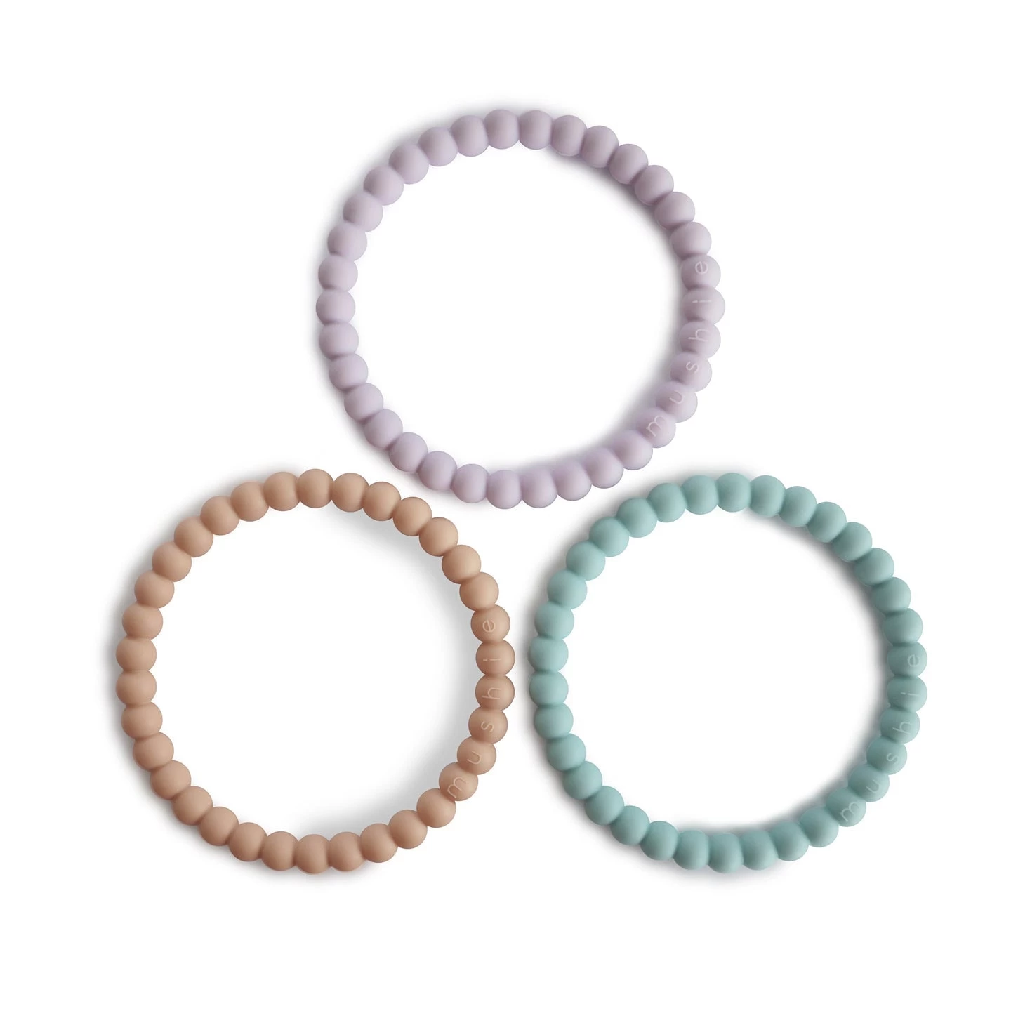 Mushie Pearl Teething Bracelet 3-Pack 6 Mushie Pearl Teething Bracelet 3-Pack – Bild 6