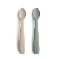 Mushie Silicone Feeding Spoons (2-Pack) -Baby Grundausstattungs Geschäft mushie silicone feeding spoons 2 pack 8