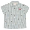 Oliver Short Sleeves Shirt - Bee Gingham