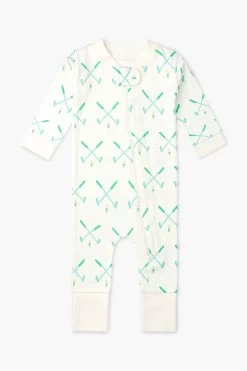 One-Piece Baby Pajamas - Golf Day (6-9 Mo, 18-24 Mo)