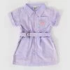 Piper Denim Belted Dress Mauve