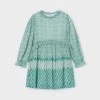 Mayoral Pleated Chiffon Print Dress - Jade