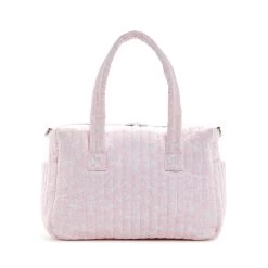 Quilted Stroller Bag + Changing Mat Bundle - Woodland Pink